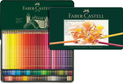 Faber-Castell Buntstifte – Polychromos – 120 Stück in einer Dose – FC-110011