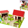Eichhorn Holzfarm mit Accessoires 20dlg.