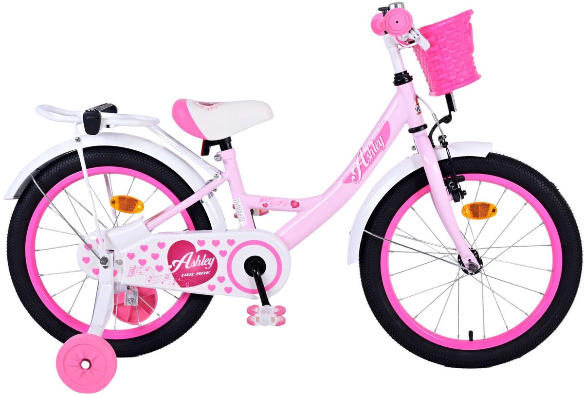Volare Ashley Children's Bicycle - Mädchen - 18 Zoll - Pink
