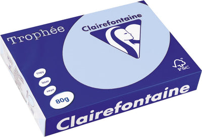 Clairefontaine trophée farbiges Papier, A4, 80 g, 500 Blatt, blau