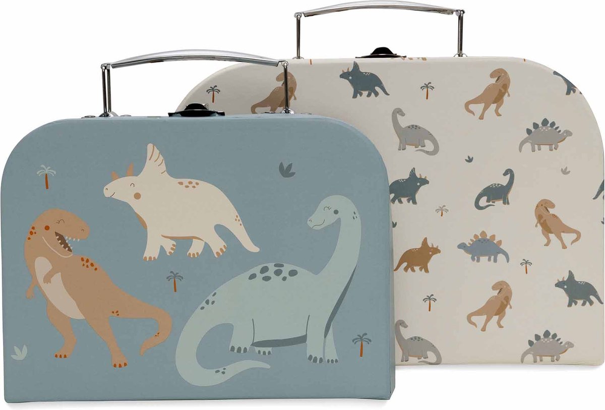 Jollein – Baby-Spielkoffer – Roarsome (2er-Pack)