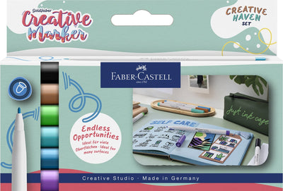 Faber-Castell Marker – Creative Goldfaber – Strichstärke 1,5 mm – Set Creative Haven – FC-160603