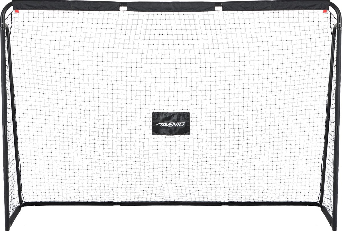 Avento Fußballtor mit Zielscheibe - Stahl - ca. 300 x 200 x 91,5 cm