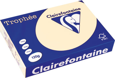 Clairefontaine – Trophäe Pastell – Creme – A4 – 120 Gramm – 250 Blatt