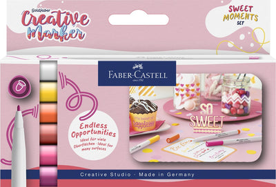 Faber-Castell Marker – Creative Goldfaber – Strichstärke 1,5 mm – Set Sweet Moments – FC-160602