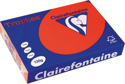Clairefontaine farbiges Papier rot 120 g 21x29,5 cm