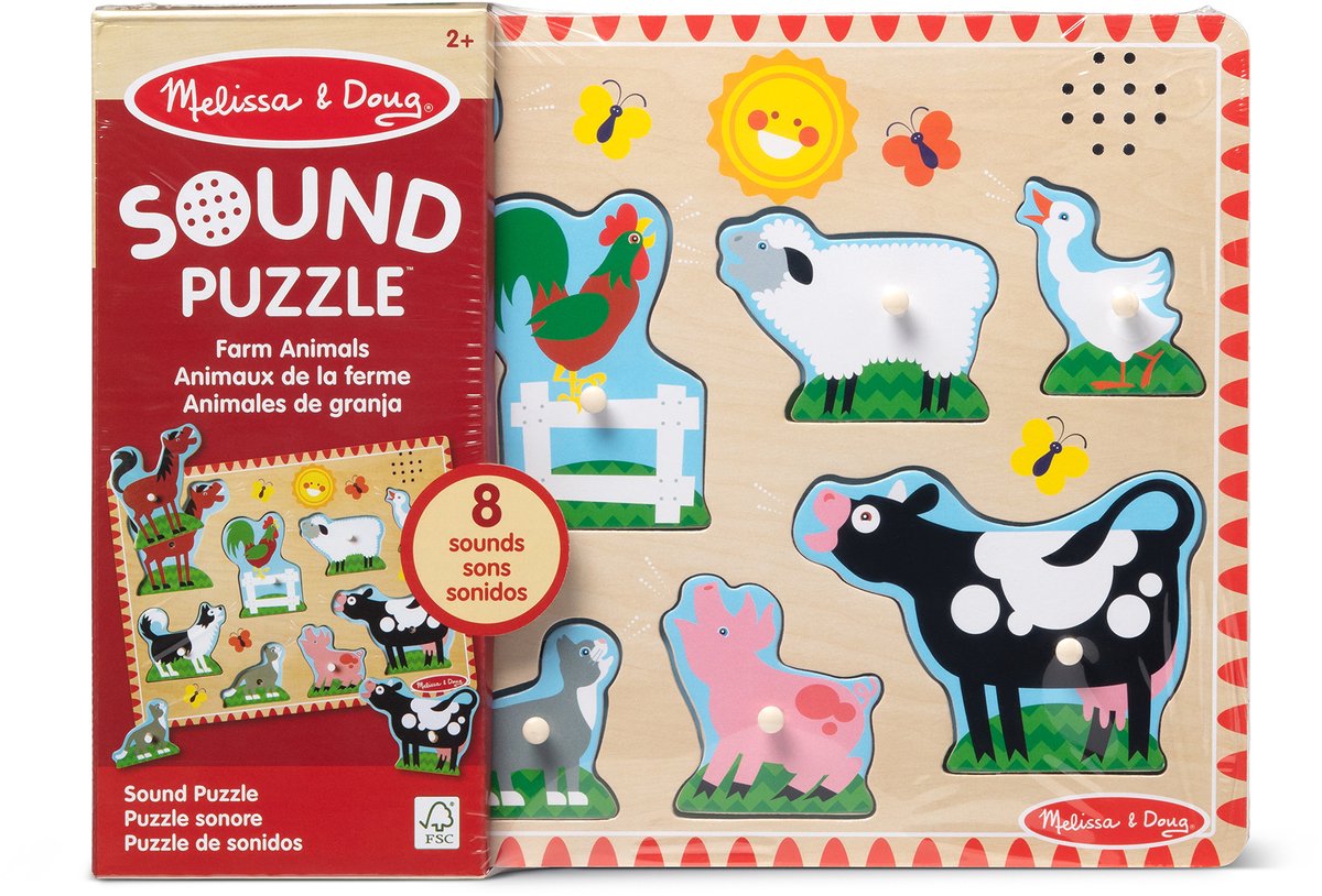 Melissa Doug – Klangpuzzle aus Holz – Bauernhof