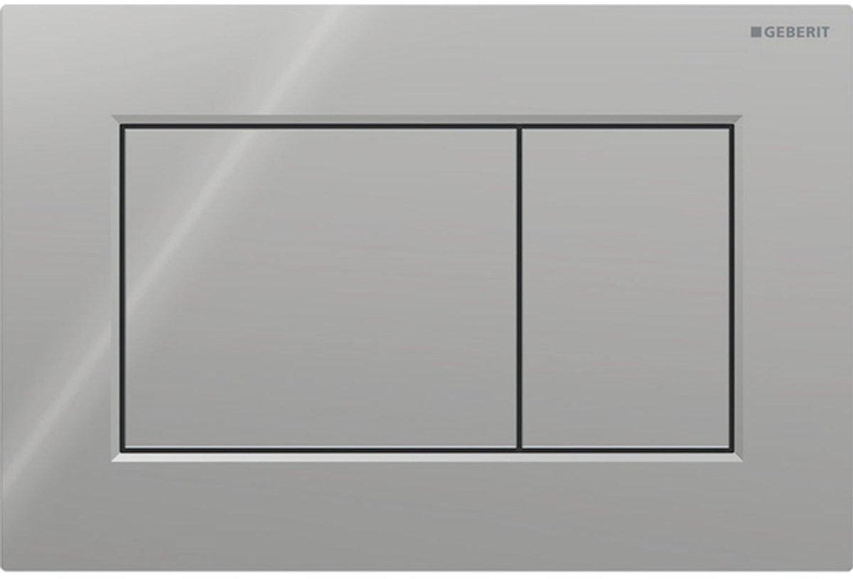 Geberit sigma01 Bedienplatte – 2-Tasten-Spülung – quadratisch – Chrom glänzend