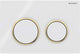 Geberit Omega20-Bedienplatte - 2-Tasten-Unterputz - rund - Weißgold weiß