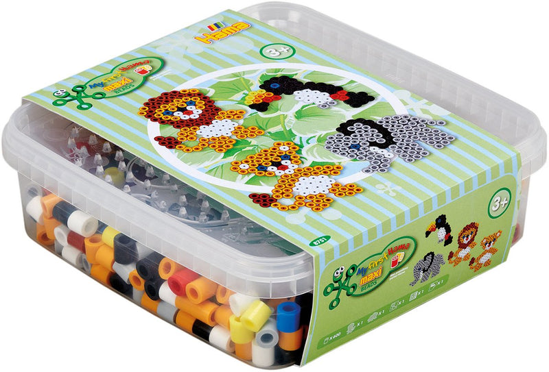 Hama String Perle Set Maxi Wild Animals, 600st.