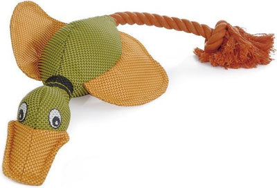 Beeztees Ente - Hundespielzeug - inkl. Kordel - 45x20x6,5 cm