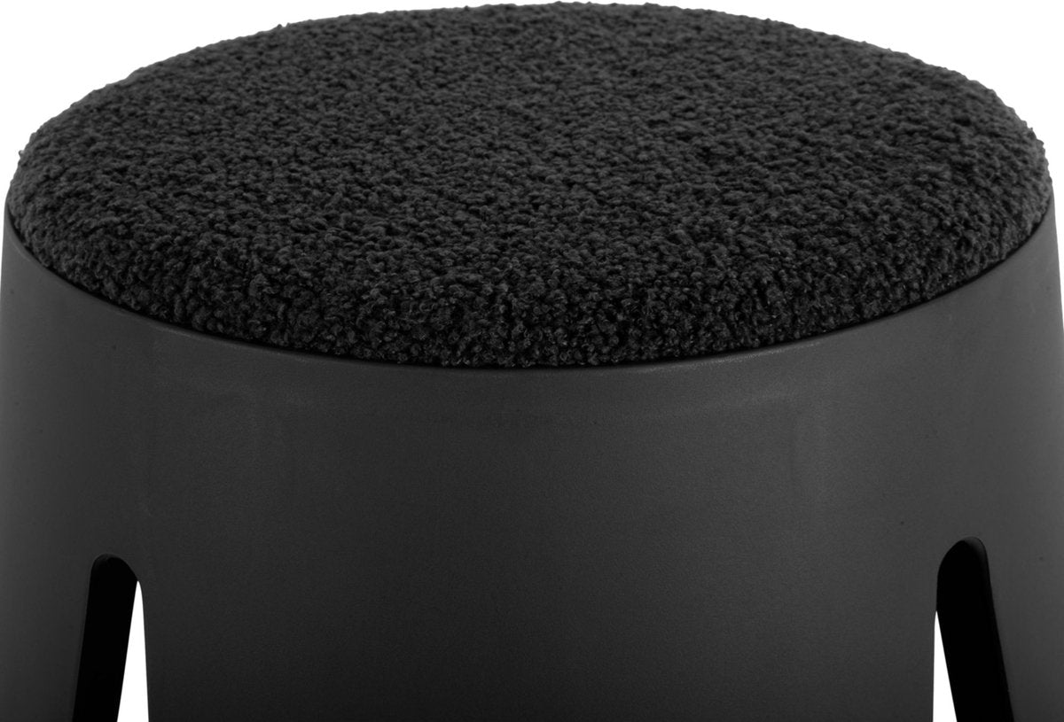 Leitmotiv Hocker Savour - Schwarz - ø44cm - Modern