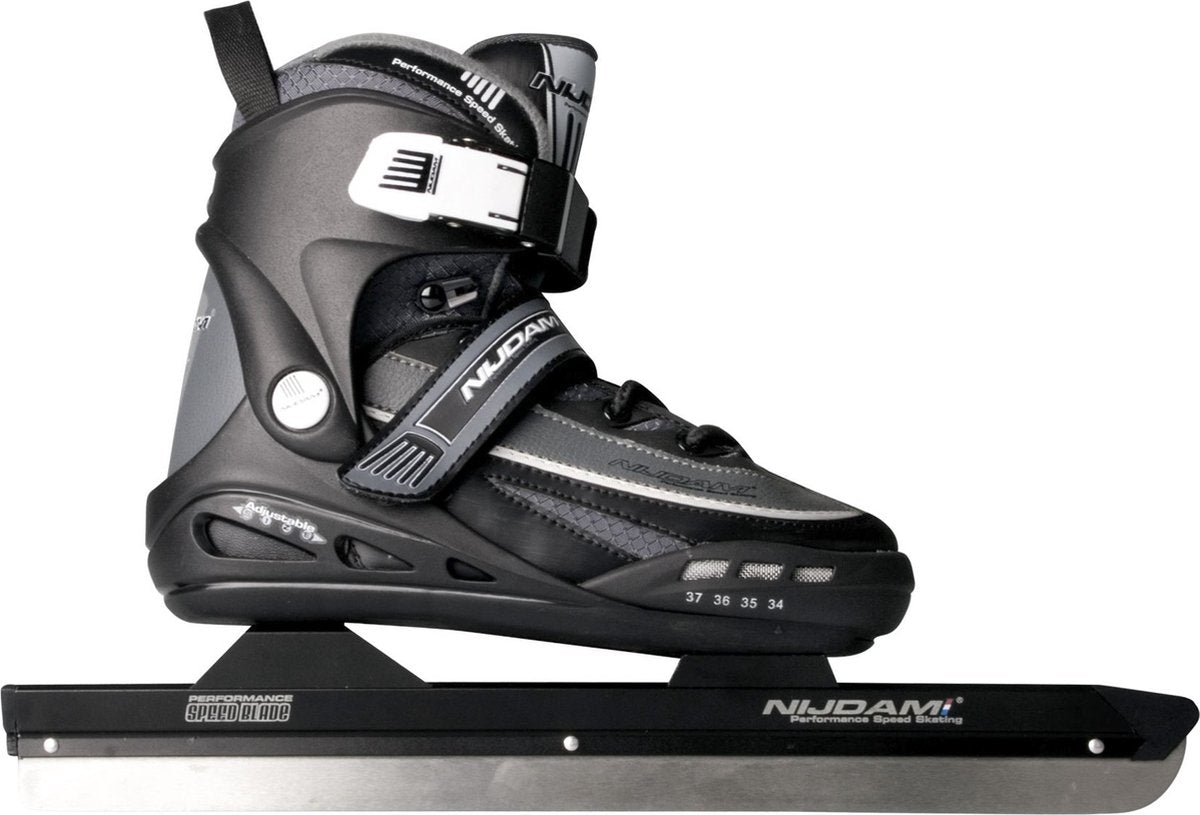 Nijdam Speedskates verstellbar – Aluminiumrohr – grau – Größe 38–41