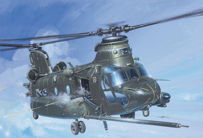 Italeri Modellbausatz Flugzeug – 1218 Boeing MH-47E Soa Chinook – Hubschrauber aus Kunststoff – 1:72 – Modellbau