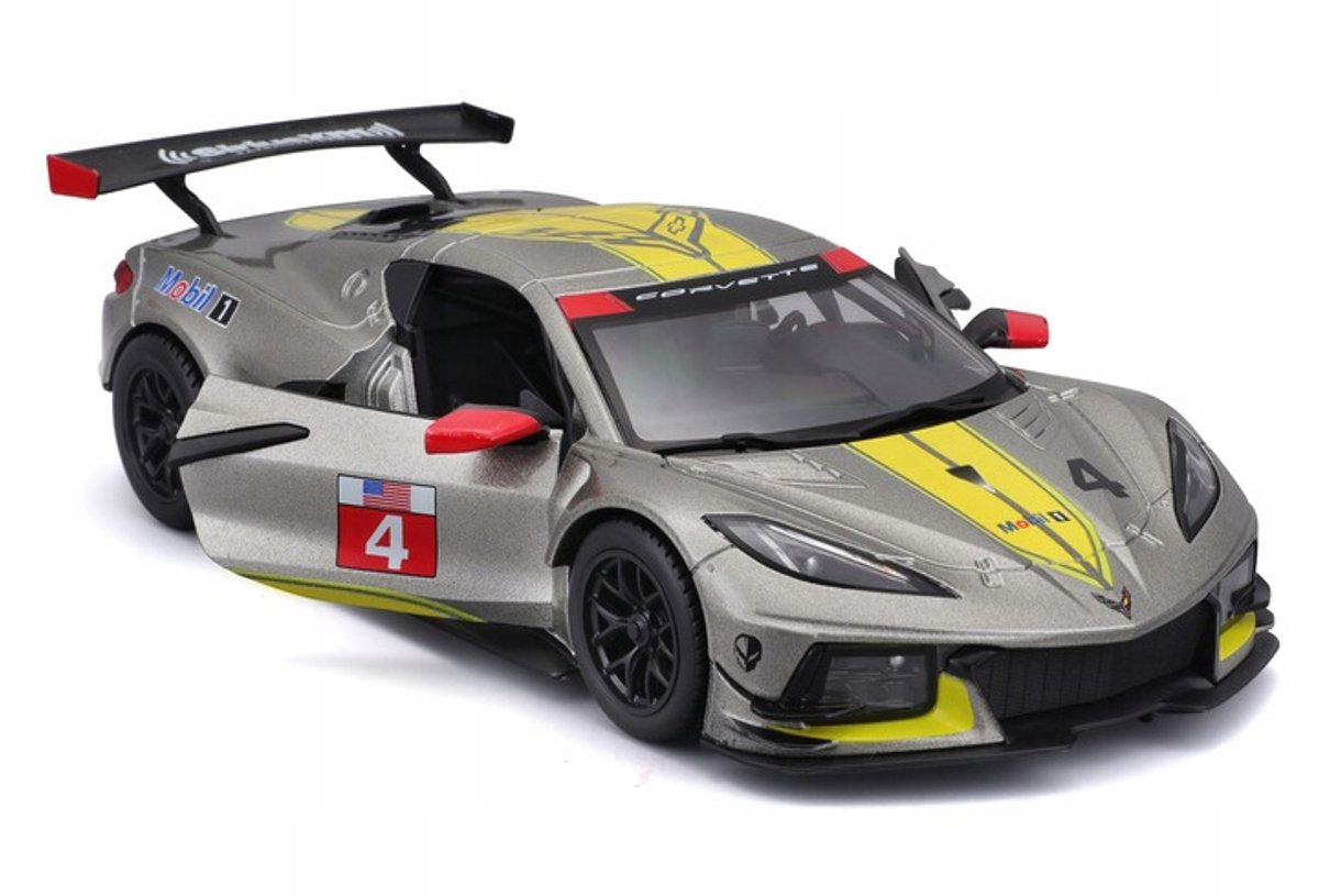 Bburago Chevrolet Corvette C8.R Auto gelb