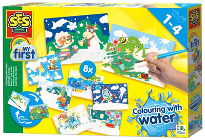 SES meine ersten - Farben mit Wasser Megaset versteckte Tiere