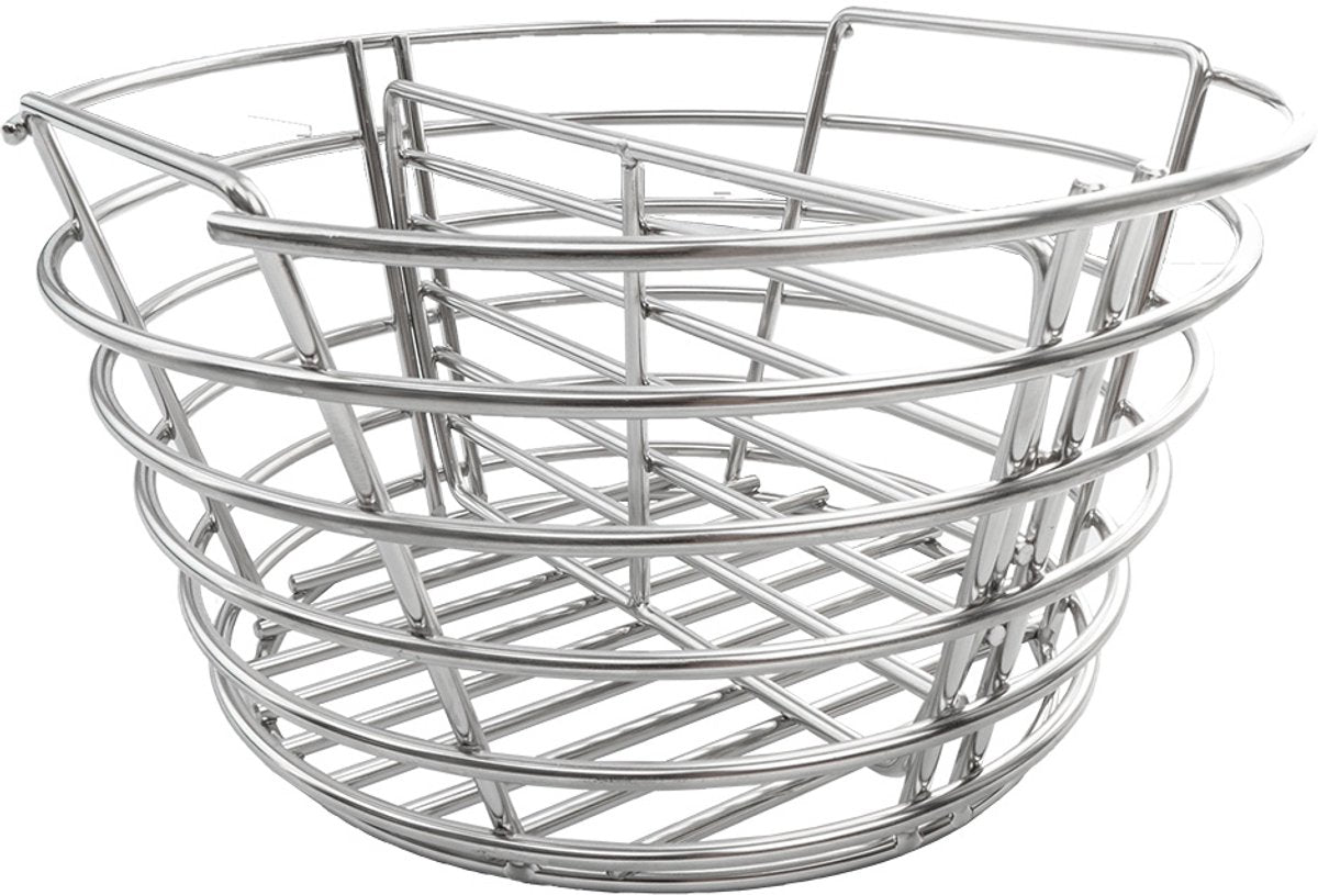 Patton Edelstahl-Kohlekorb für 15–16 kompakte Kamado – 26 x 25 x 14 cm