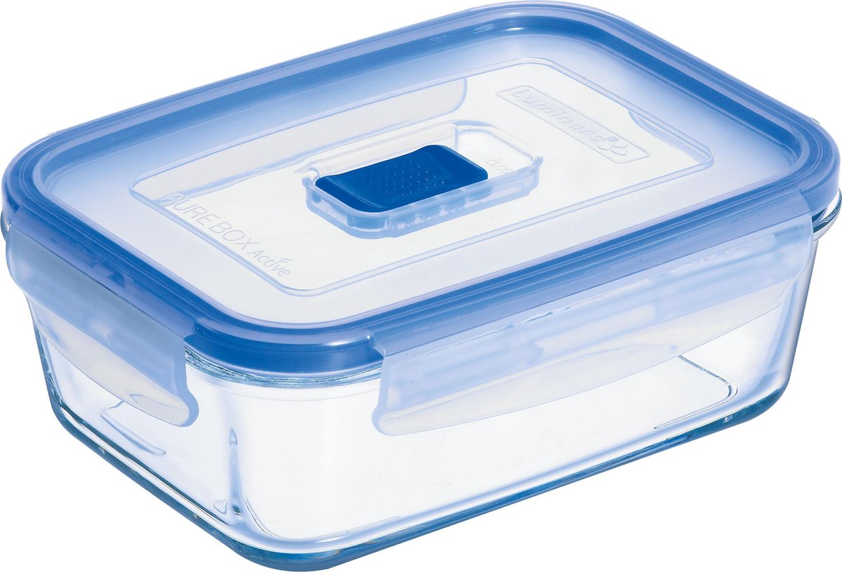 Luminarc Pure Box Active Lebensmittel-Aufbewahrungsbox – rechteckig – Glas – 0,82 l