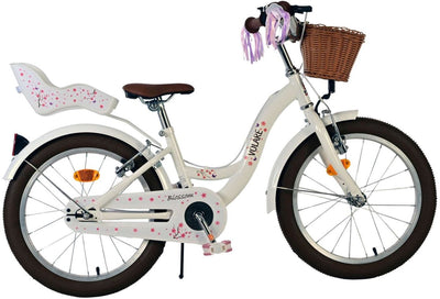 Volare Blossom Children's Bicycle Girls 18 Zoll weiße zwei Handbremsen