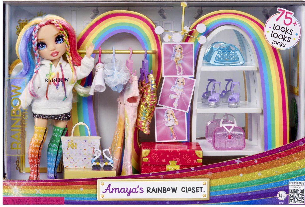 Regenbogen High Amayas Regenbogenschrankspielset Playset