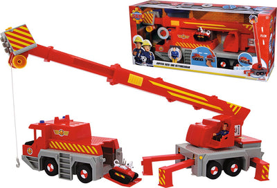 Simba – Feuerwehrmann Sam – Sam-Kran 2-in-1 – Spielzeugfahrzeug