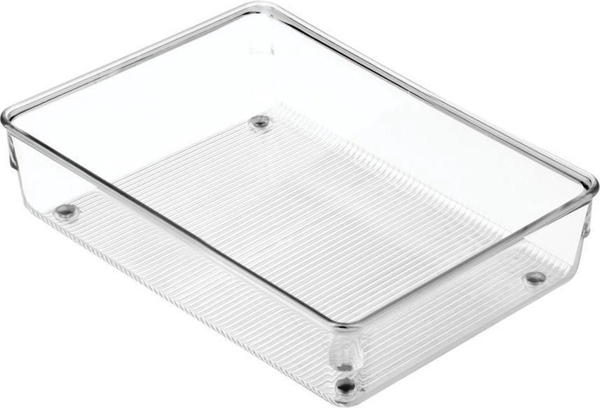 Idesign – Linus Schubladen-Organizer – Kunststoff – transparent