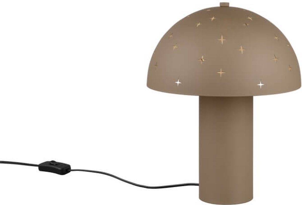 Rl lebe deine Lichtrealität Seta - Tischlampe - Taupe - exkl. 1x e14 28w - Schnurschalter