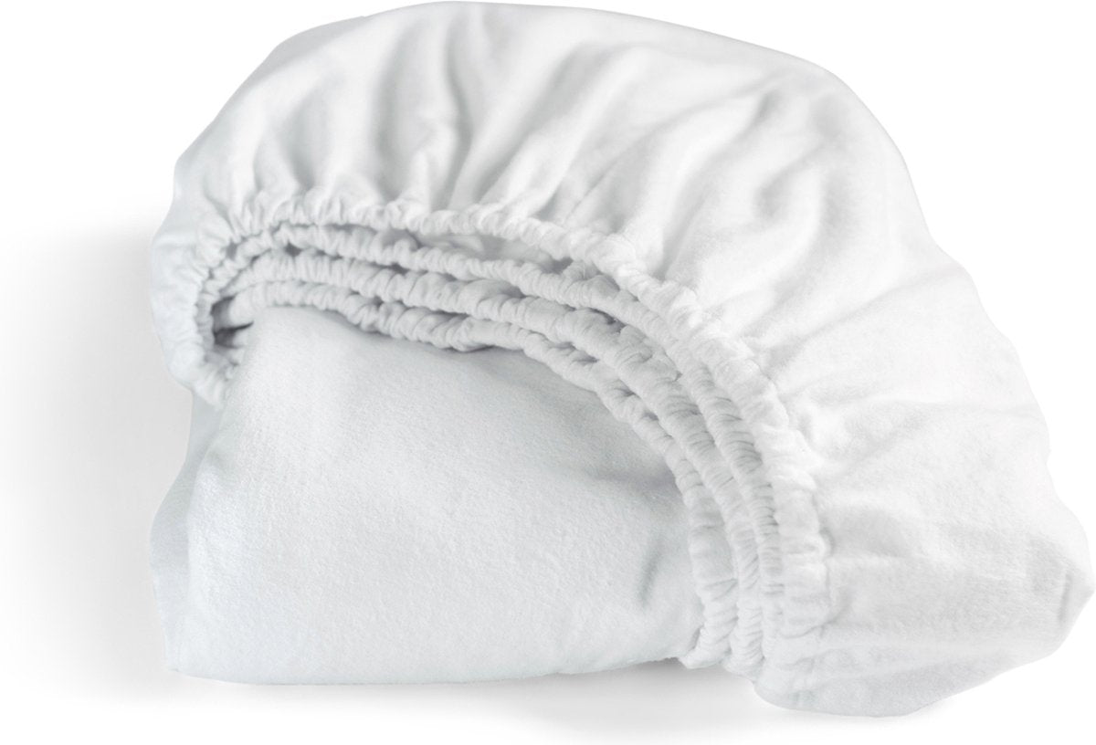 Cinderella – Premium-Molton-Spannbettlaken – bis 25 cm Matratzenhöhe – 180 x 200 cm – weiß