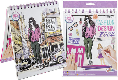 Grafix Fashion Design Sticker Book + Schablone