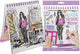 Grafix Fashion Design Sticker Book + Schablone