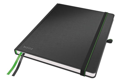 Leitz komplettes Notizbuch im iPad-Format liniert – mit Hardcover und elastischem Verschluss – schwarz