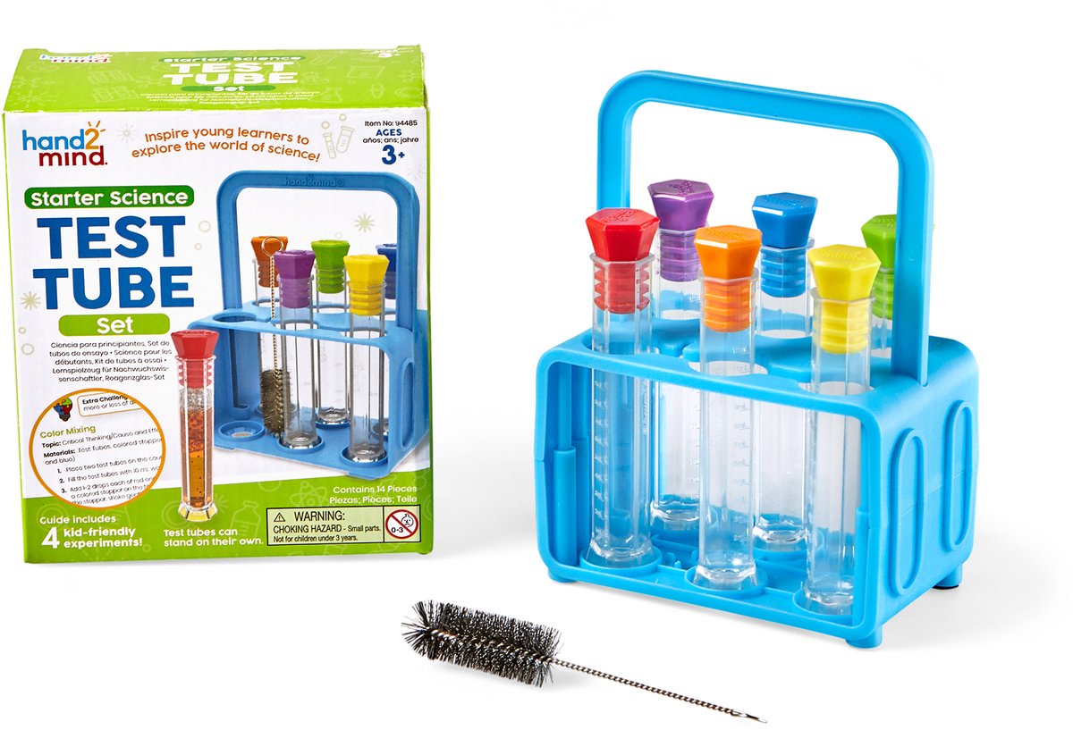 Lernressourcen: Reagenzglas-Set für Einsteiger in die Wissenschaft. - 3+
