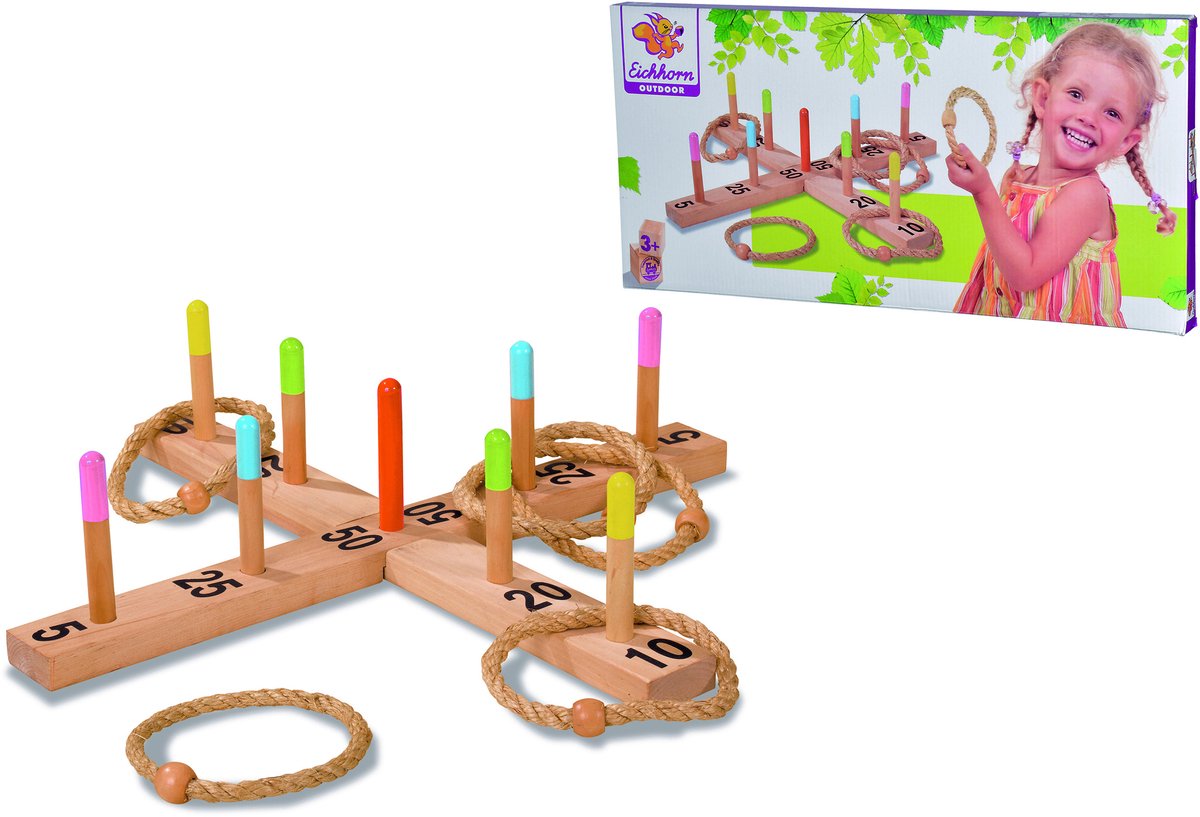 Eichhorn Outdoor Ringwurfspiel aus Holz