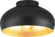 Eglo Mogano 2 Deckenleuchte - e27 - ø28 cm - Schwarz|Blattgold