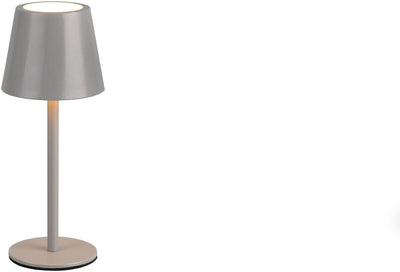 Rl lebe dein Licht Reality Diaz - Tischlampe - Ultimate Grey - inkl. 1x SMD 1,6 W - 4-Stufen-Touch - stufenlos einstellbare Lichtfarbe - USB-Anschluss - wiederaufladbar - kabellos