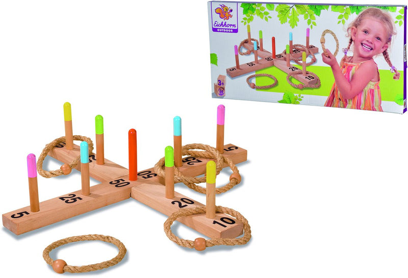Eichhorn Outdoor Ringwurfspiel aus Holz