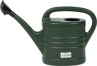 Nature - Gießkanne 10l - Kunststoff - dunkelgrün - mit Sprühdüse - Gartenpflanzen-Gießkanne