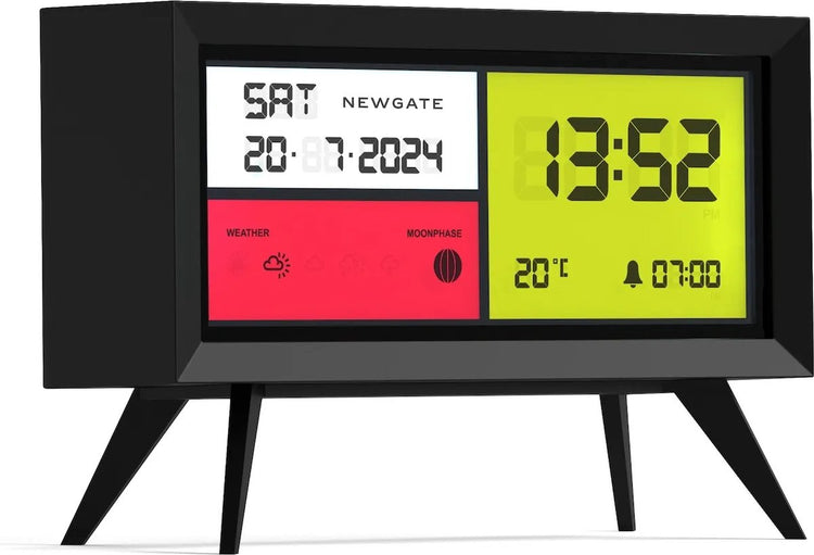 Bennies Fifties Newgate Spectronom LCD-Wecker – Schwarz