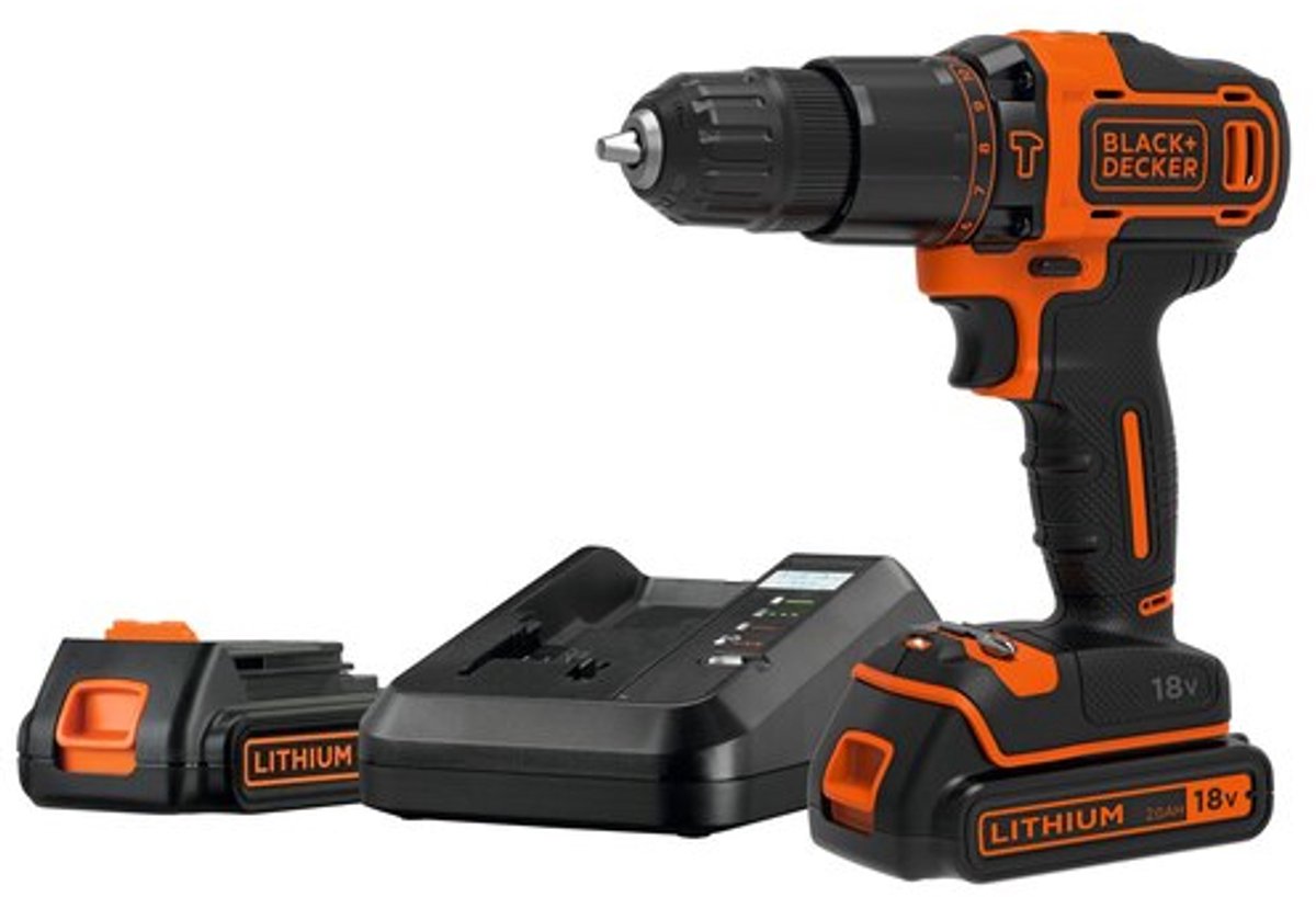 Black+decker bdchd18 – Akku-Bohrschrauber – Udarowa-Funktion – 18 V – 2,0 Ah
