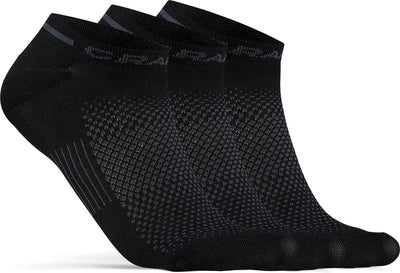 Craft Active Shaftless Sock 3er-Pack Unisex-Sportsocken – Schwarz