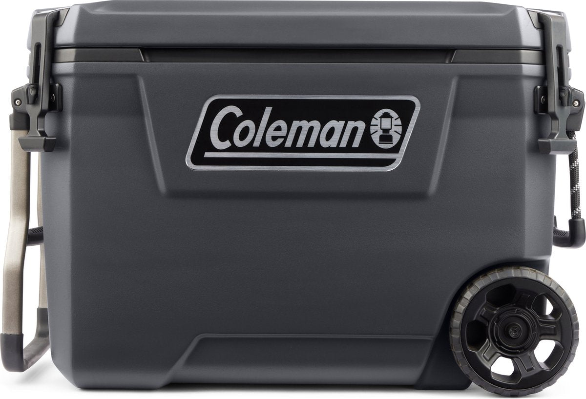Coleman 65qt Convoy Cooler – 66 Liter Kühlbox – 5 Tage Eis – Kühlbox mit Rollen – Grau