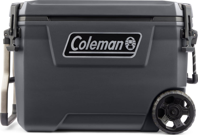 Coleman 65qt Convoy Cooler – 66 Liter Kühlbox – 5 Tage Eis – Kühlbox mit Rollen – Grau