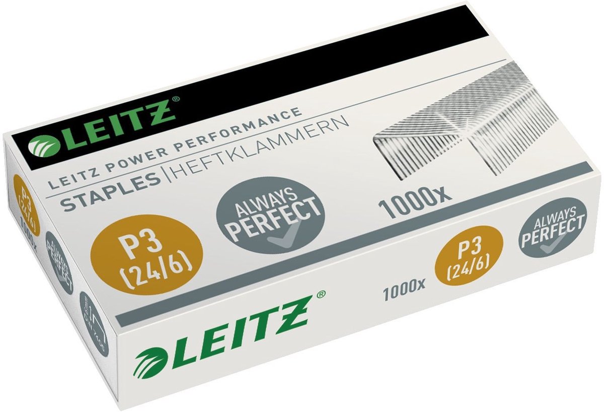 Leitz heftet 24 6 Karton mit 1000 Stück