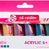 TALENS Art Creation Acrylfarben Set Metallic, 6x12ml