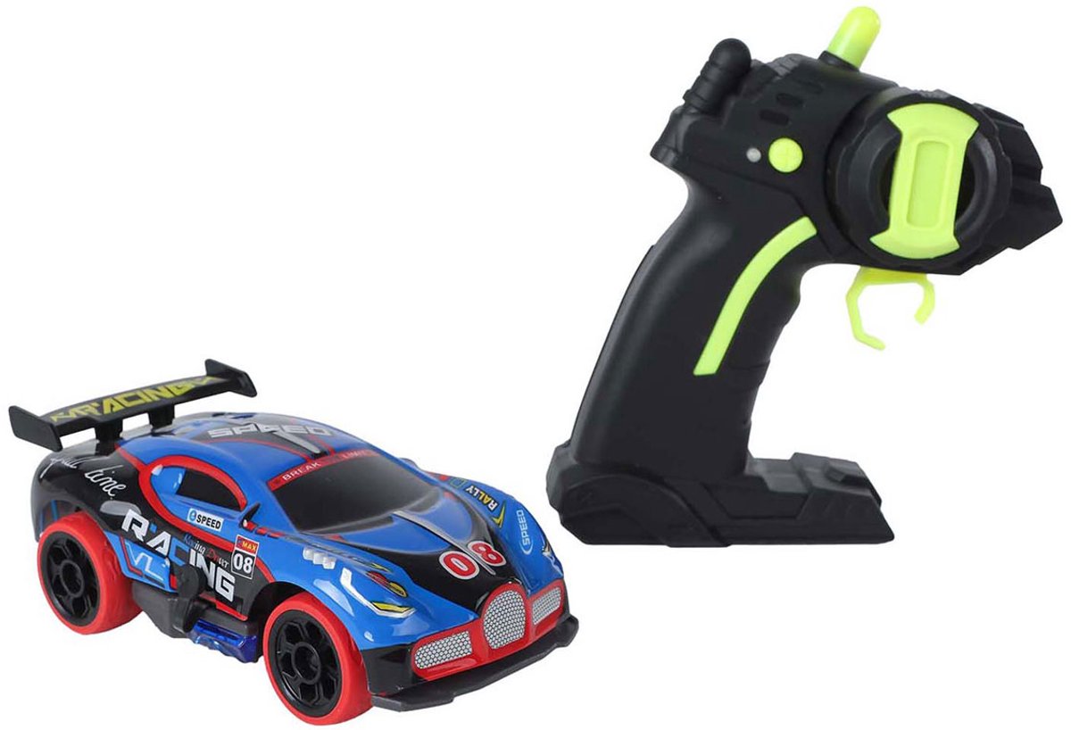 RC Roadstar RC Rally Rallye Car mit leichtem 2,4 GHz Blau, 13 cm