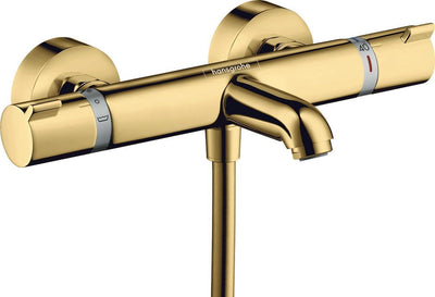 Hansgrohe Ecostat Aufputz-Badewannenthermostat Komfort polierte Goldoptik
