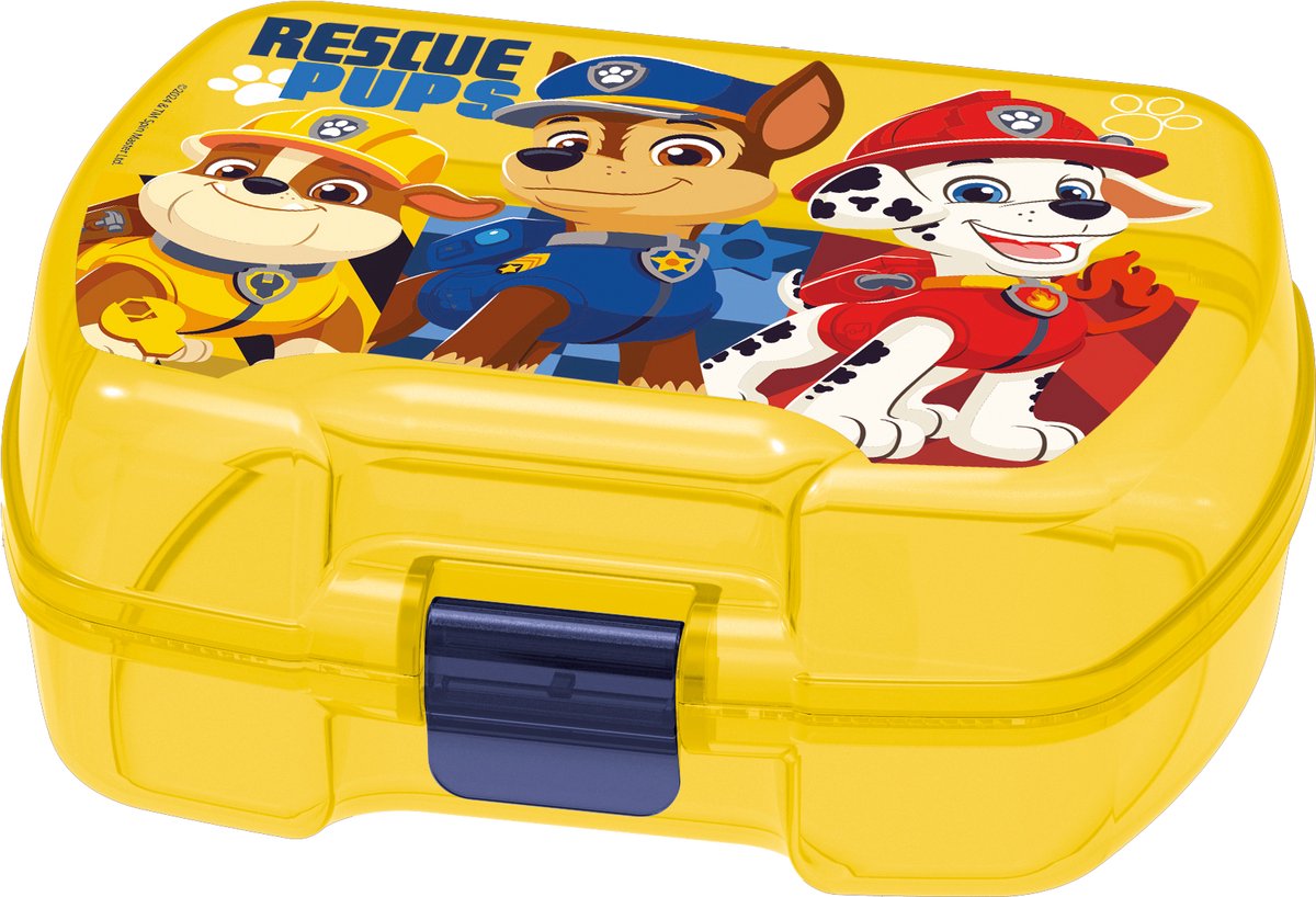 Stor Paw Patrol Lunchbox – Premium Lunchbox für Kinder ab 4 Jahren – luftdicht – BPA-frei – Gelb