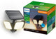 Philips LED Philips Ultraeffiziente Zyren-Wandleuchte – Solar-Sicherheitslampe – Flutlicht – Bewegungssensor – helles weißes Licht: 3000 K – 24,5 W – Schwarz – zwei Lichtmodi – Dämmerungssensor – Solarenergie – wasserbeständig