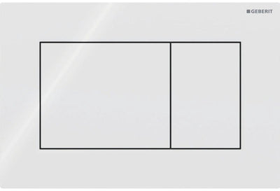 Geberit sigma01 Bedienplatte - 2-Tasten-Unterputz - quadratisch - alpinweiß