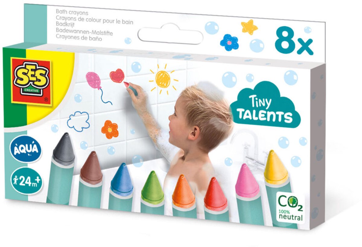 SES Tiny Talent Bath Kreide 8 Farben